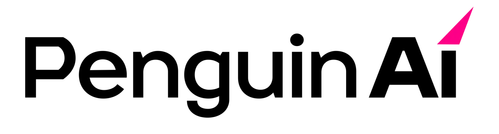 The logo displays the text "PenguinAi" in black, with a pink triangular accent over the letter "i" in "Ai" on a white background.